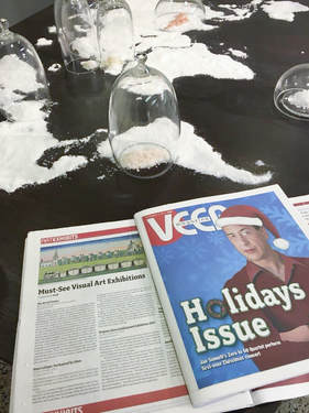 A Copy of VEER Magazine where VGG's 30th Annual Juried Exhibition is listed as a 